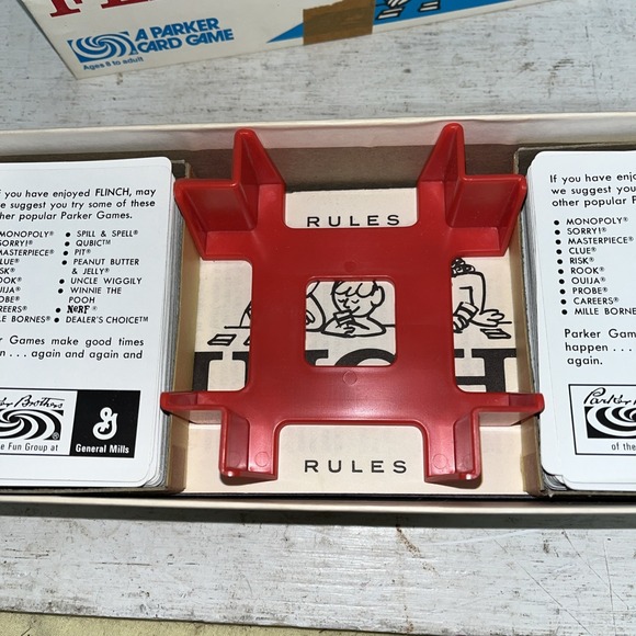 Vintage 1963 Parker Brothers Flinch Card Game Complete 150 Cards, Trays & Rules - Picture 6 of 7